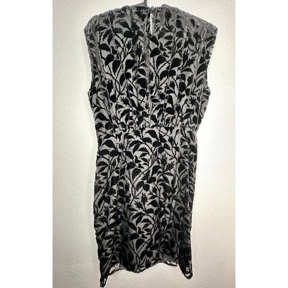 The Kooples Short Black Devore Velvet Dress Size S Cocktail - Picture 13 of 16